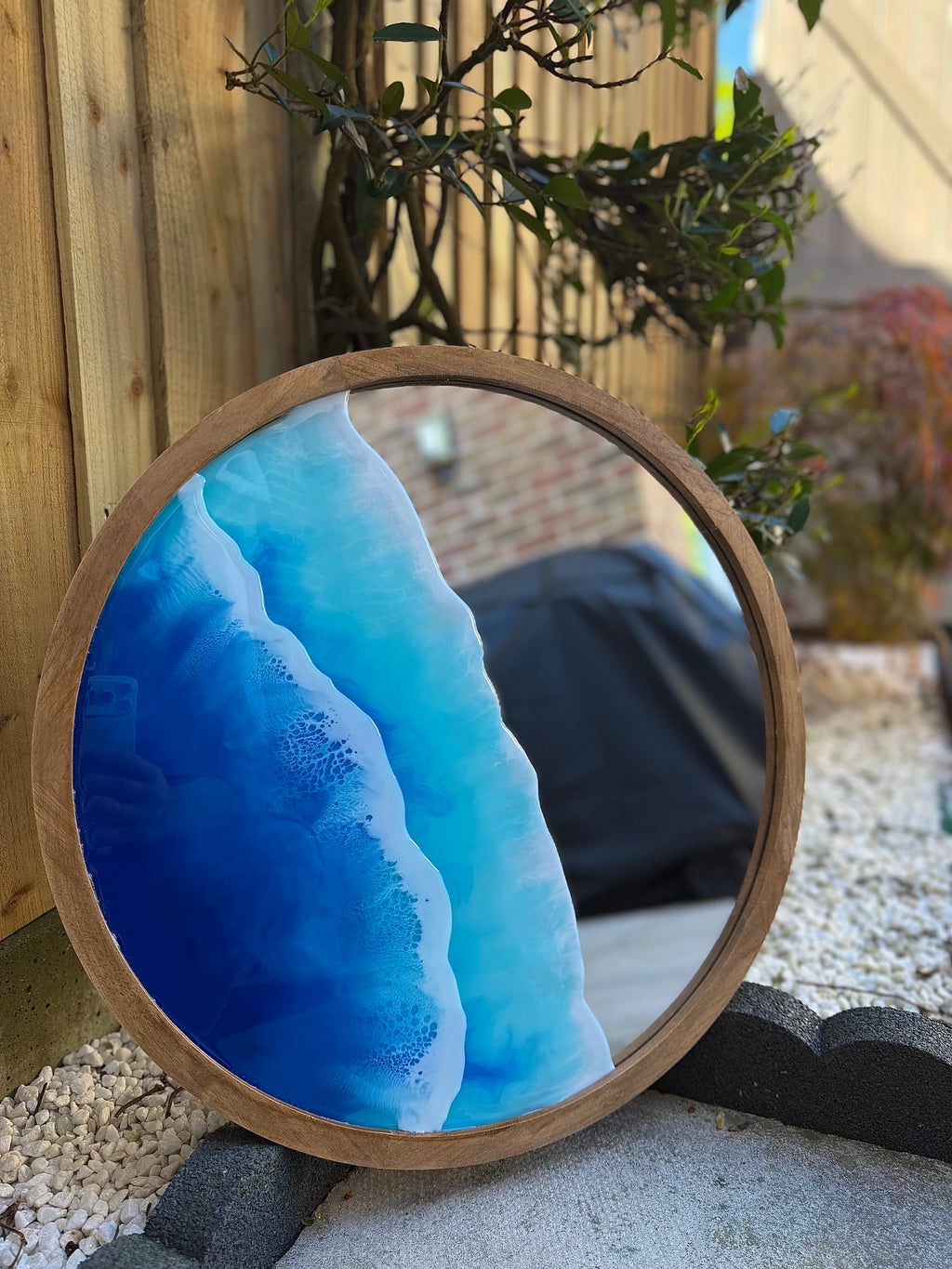 Ocean Tide – Resin Wall Mirror
