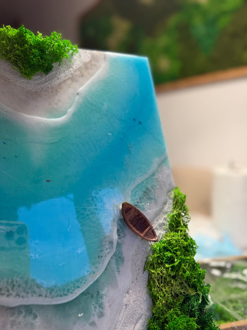 Against the Current – 3D Resin Landscape Art