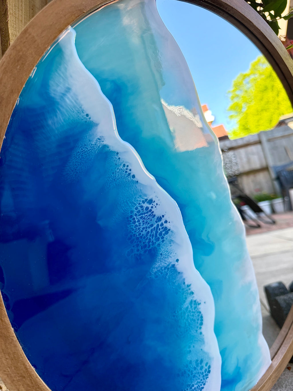 Ocean Tide – Resin Wall Mirror