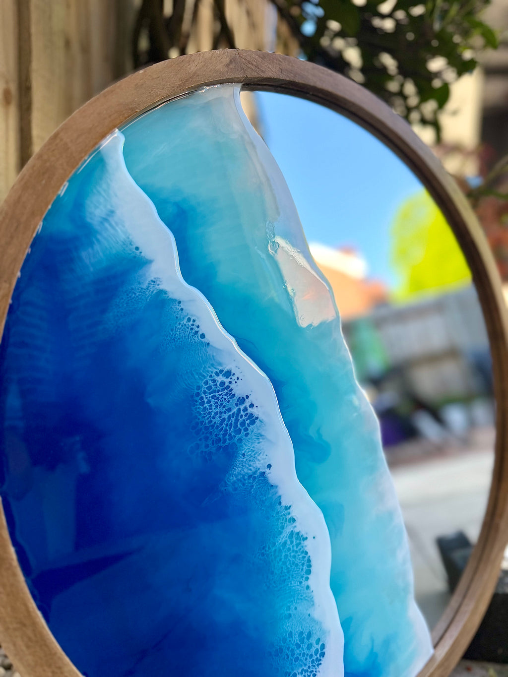 Ocean Tide – Resin Wall Mirror