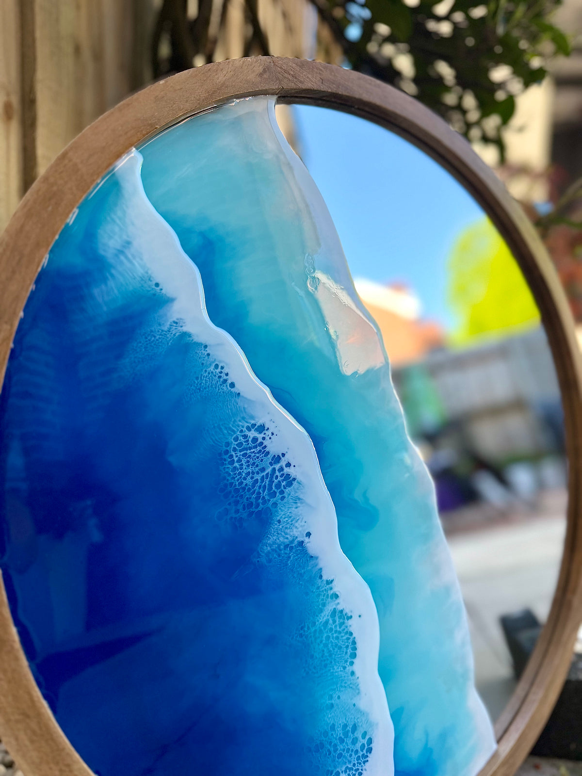 Ocean Tide – Resin Wall Mirror