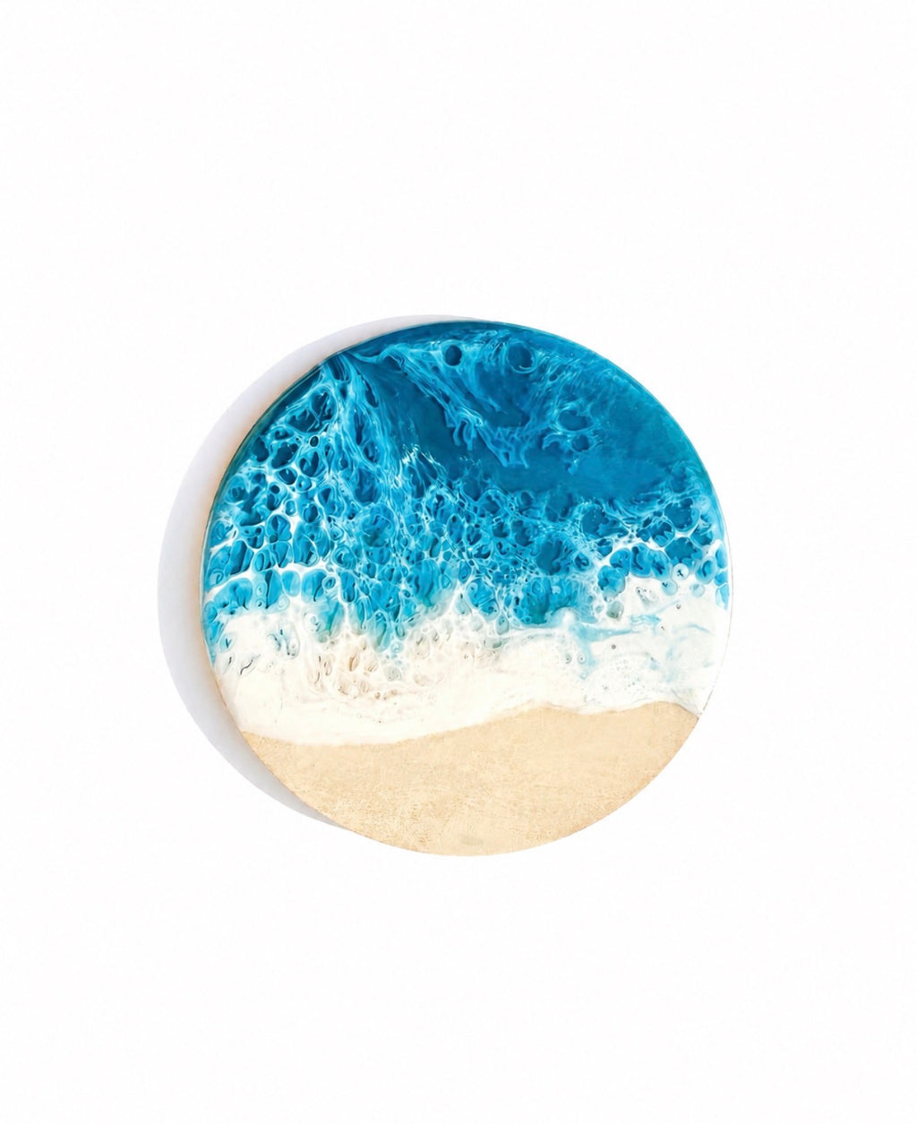 Round Beach Resin Coasters