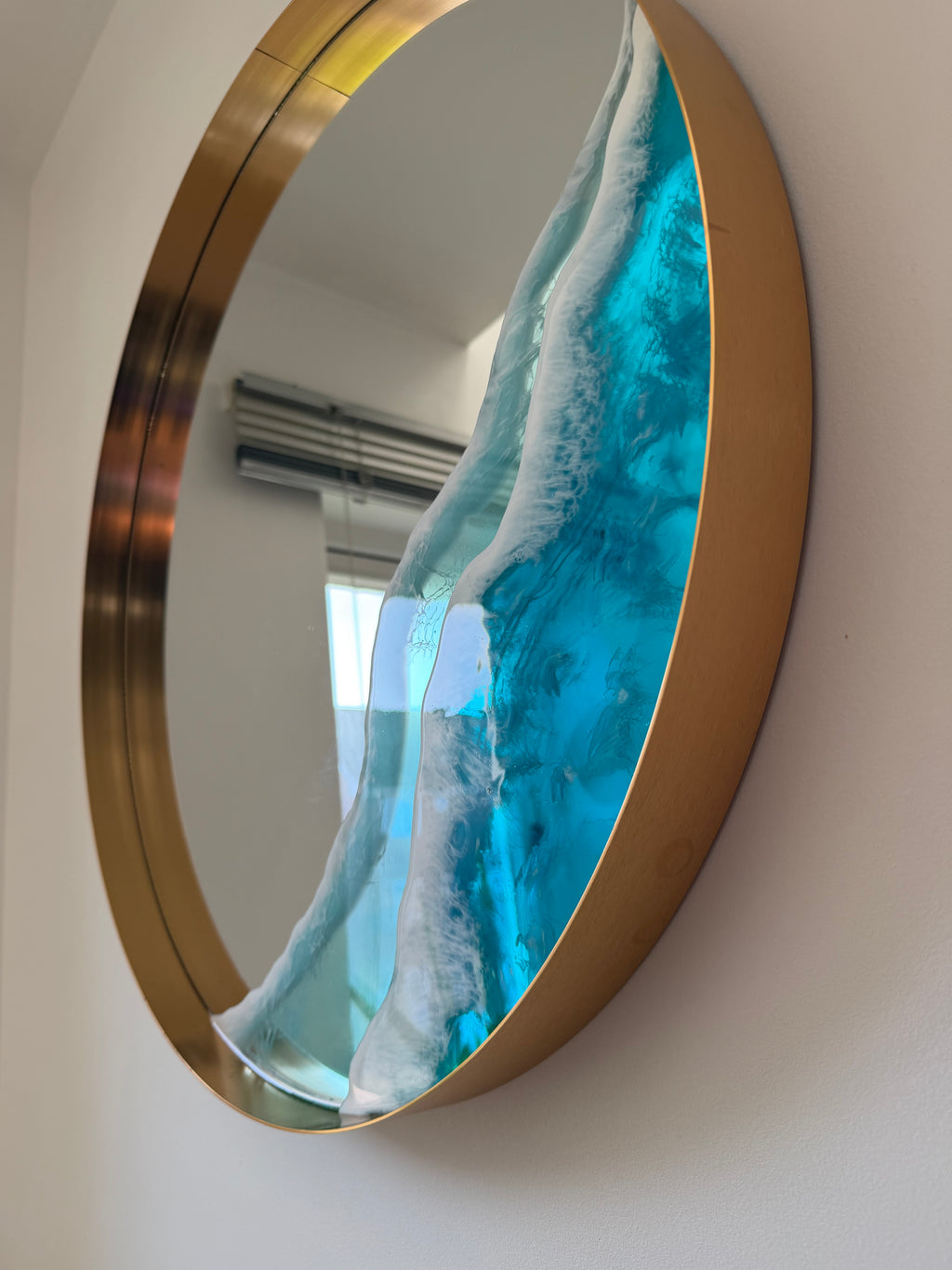 Coastal Edge – Resin Wall Mirror