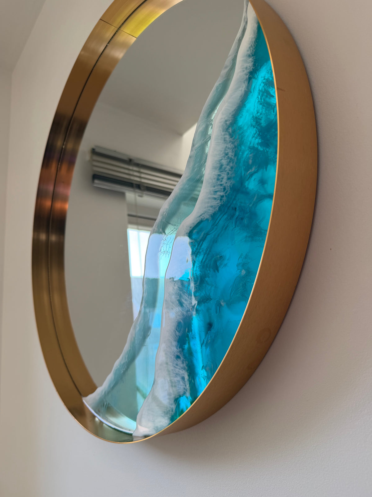Coastal Edge – Resin Wall Mirror