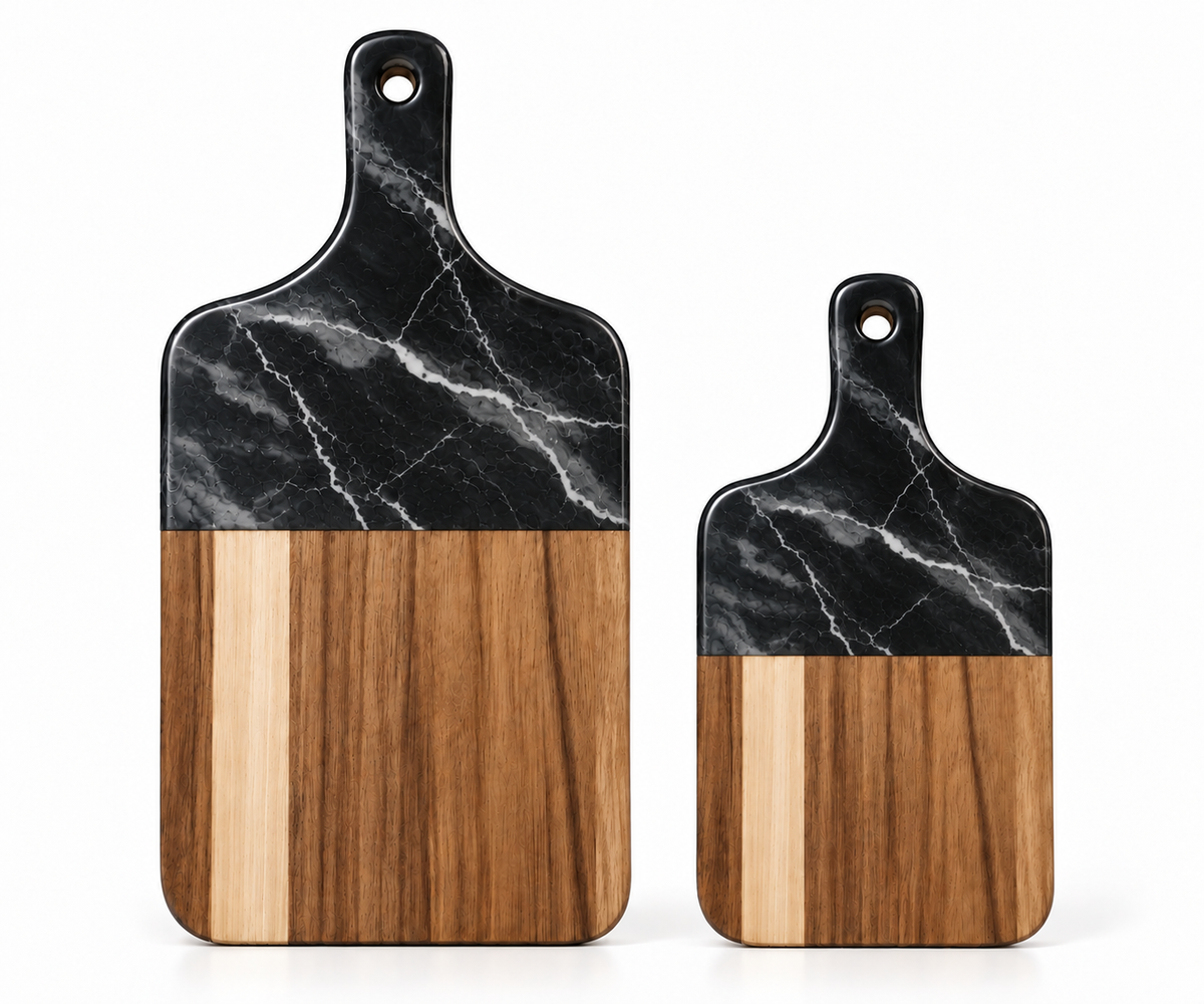 Resin Marble Acacia Chopping Board