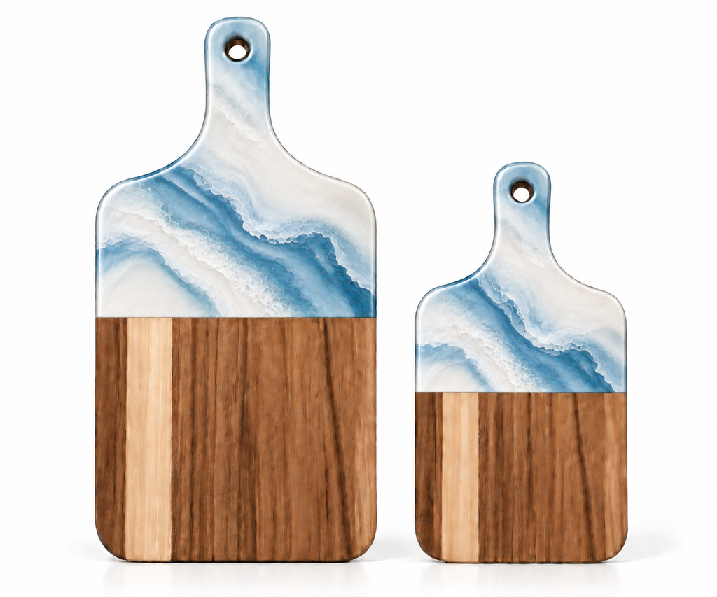 Resin Marble Acacia Chopping Board