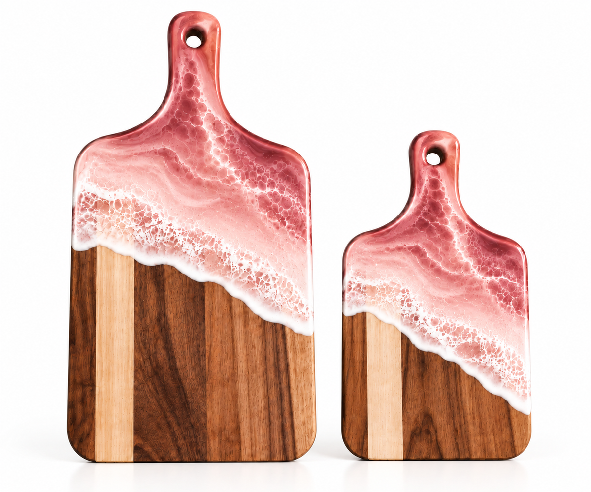 Resin Wave Acacia Boards