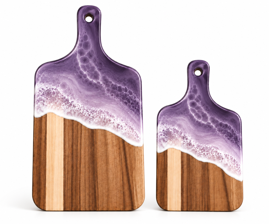 Resin Wave Acacia Boards