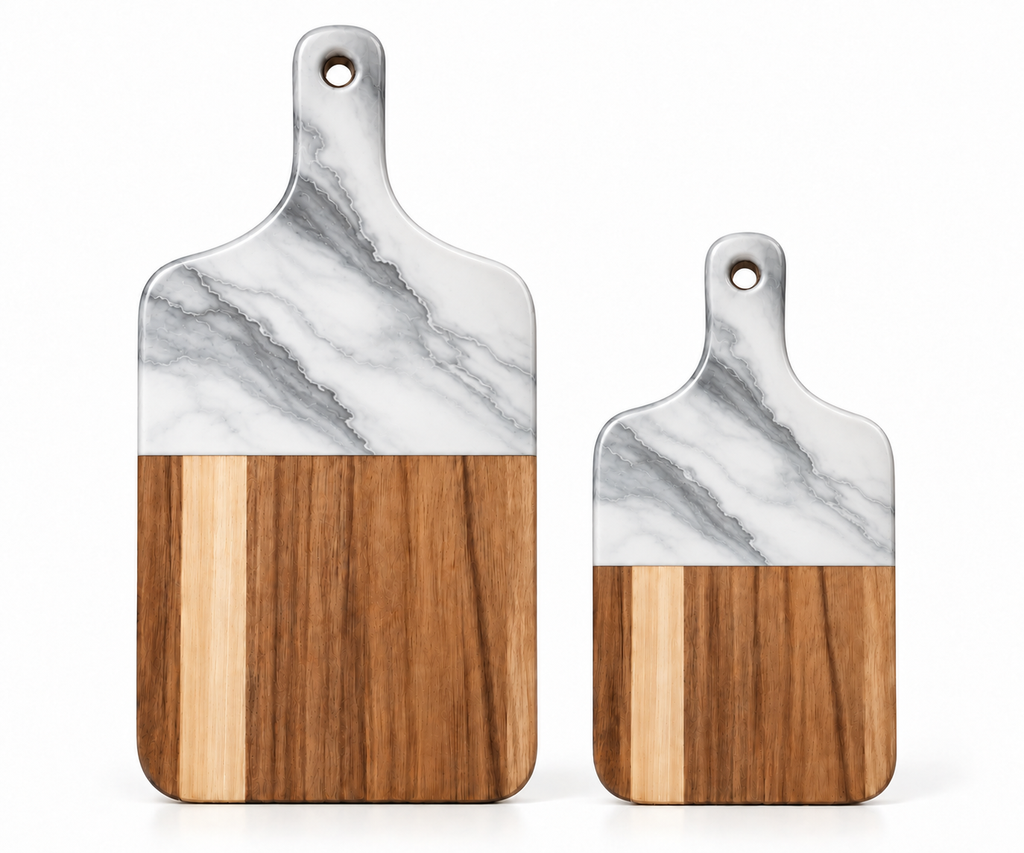 Resin Marble Acacia Chopping Board