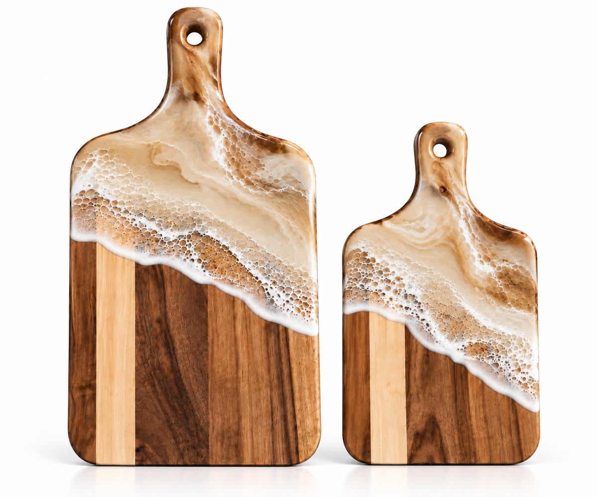 Resin Wave Acacia Boards