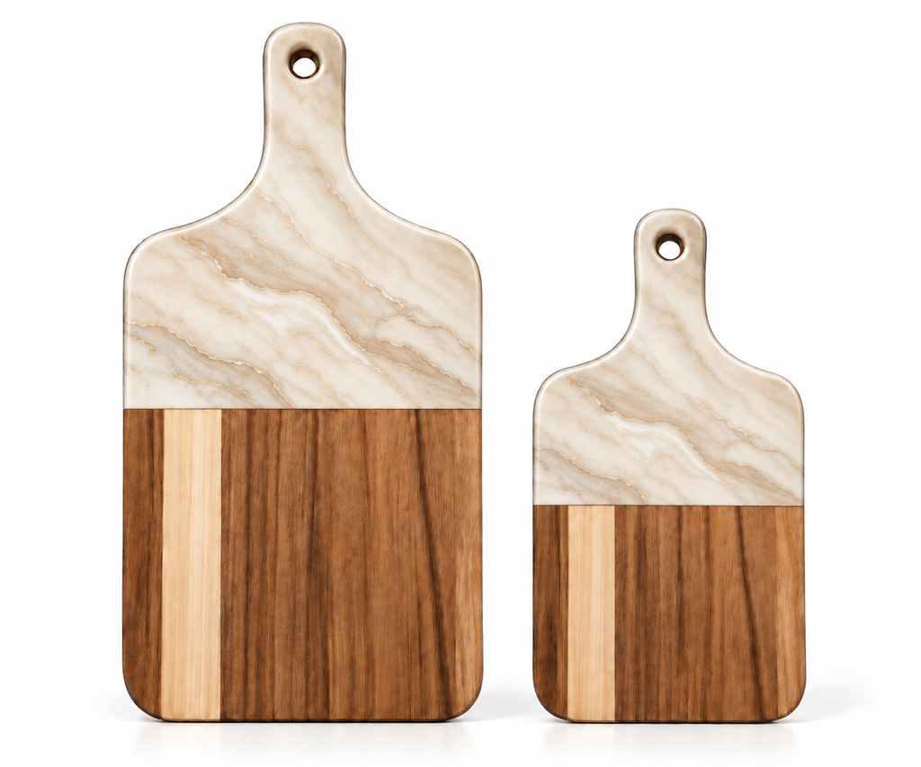 Resin Marble Acacia Chopping Board