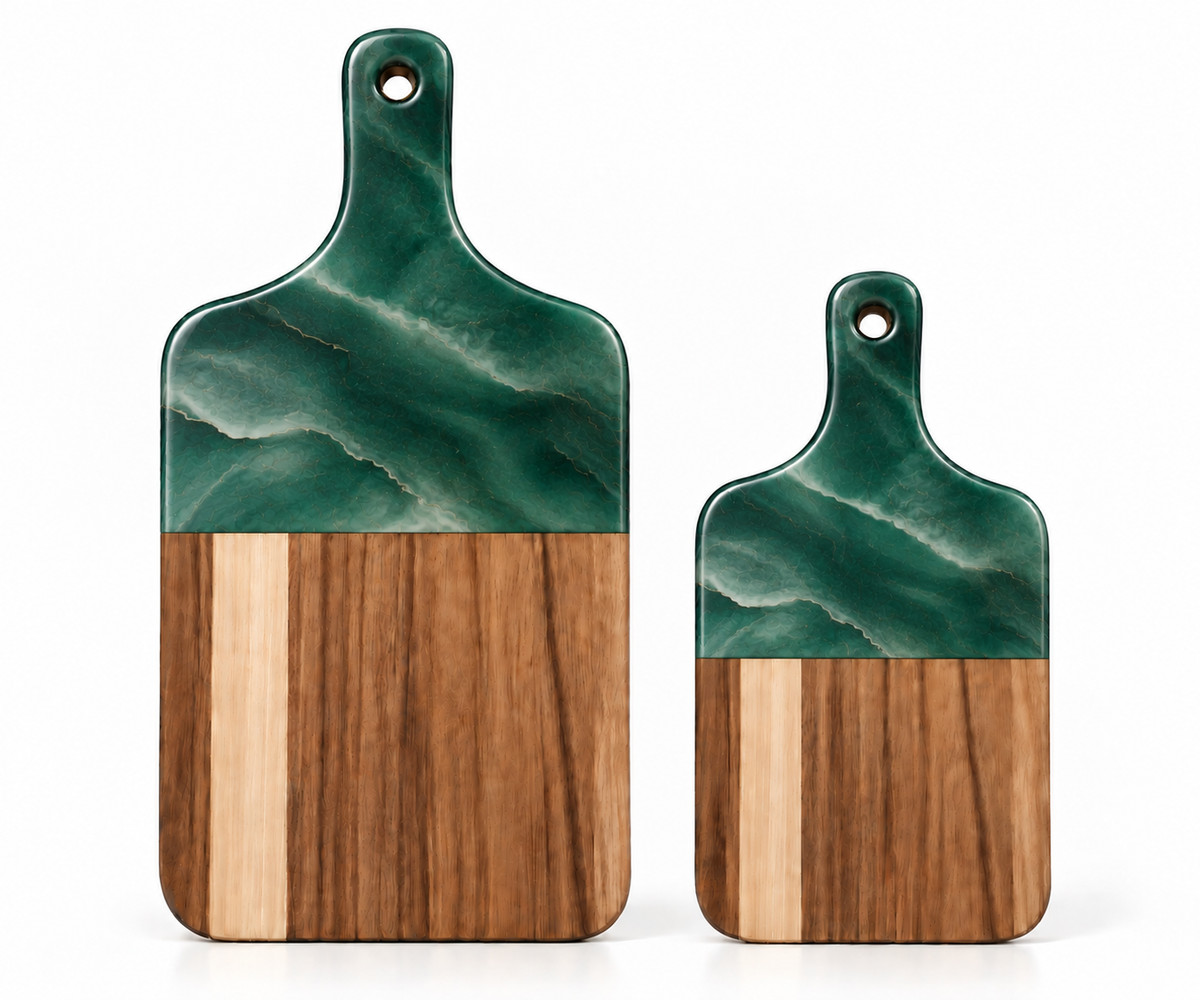 Resin Marble Acacia Chopping Board