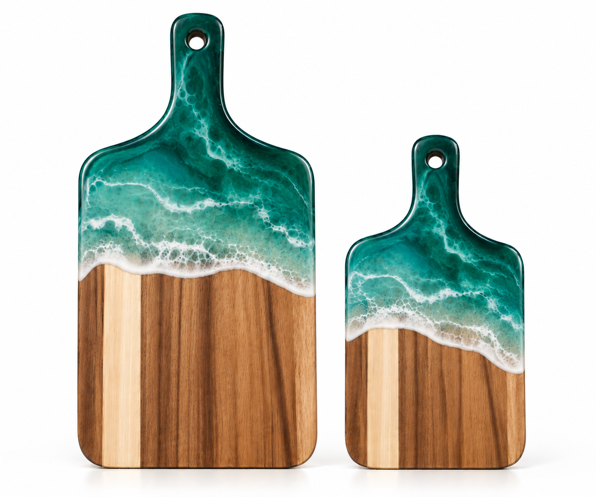 Resin Wave Acacia Boards