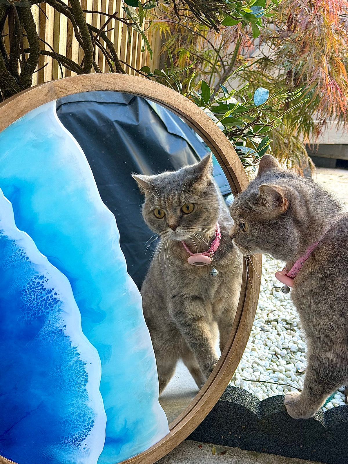 Ocean Tide – Resin Wall Mirror