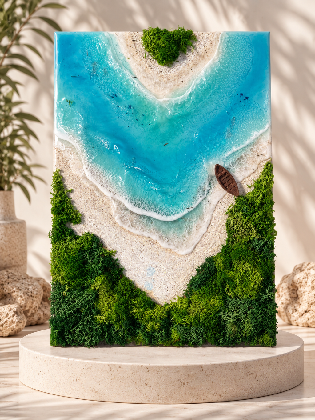 Against the Current – 3D Resin Landscape Art