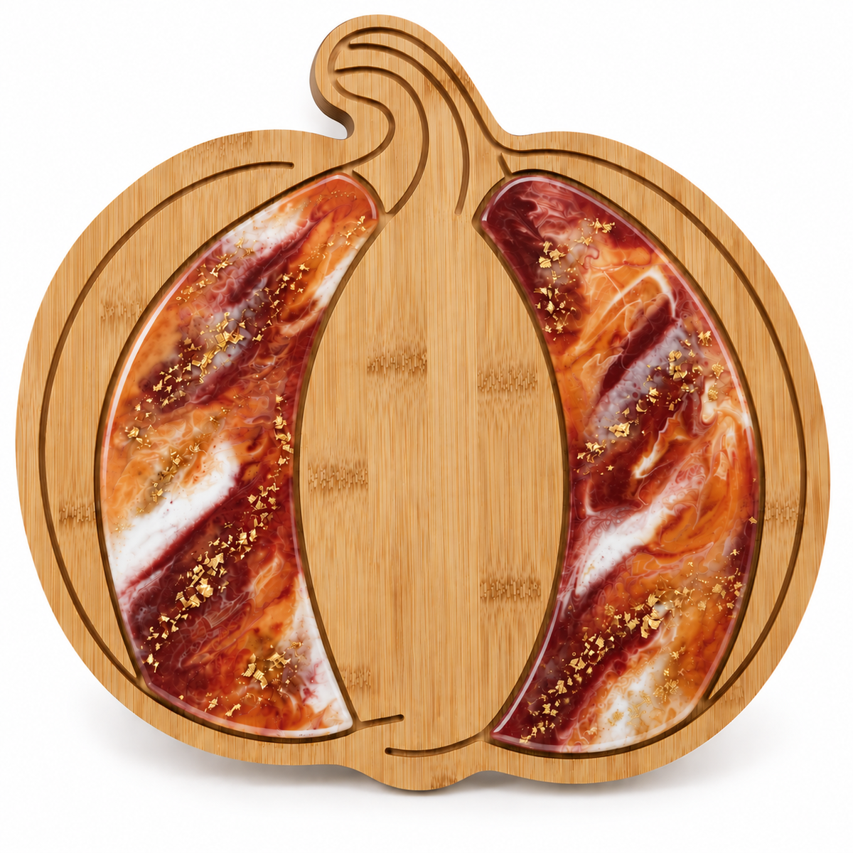 Pumpkin Resin Board & Coaster Set