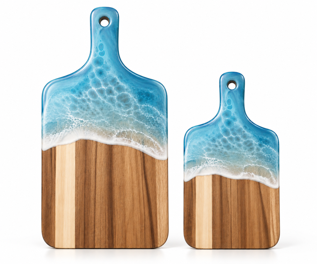 Resin Wave Acacia Boards