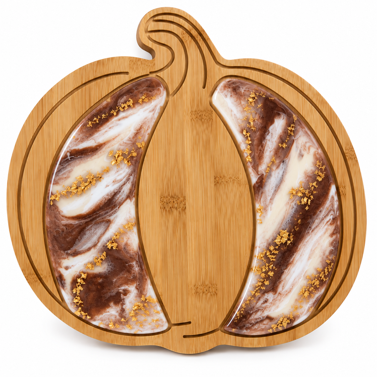 Pumpkin Resin Board & Coaster Set