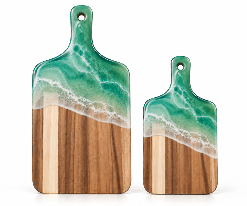 Resin Wave Acacia Boards